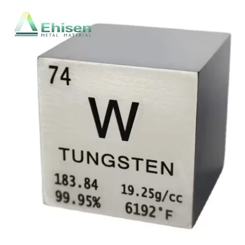 Venda quente 1kg 38,1 mm cubo de tungstênio puro